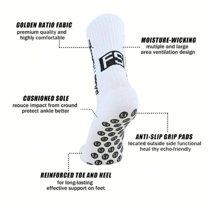 Football Socks Non-Slip Sports Socks 4+1 Pair